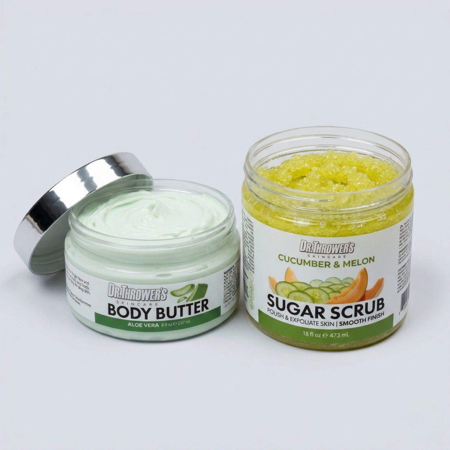 Cucumber Melon Scrub & Aloe Butter Bundle