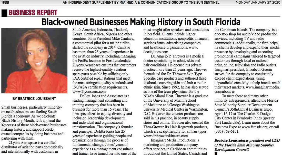 Sun Sentinel - Legacy South Florida - Black History Month (January, 23 2020)